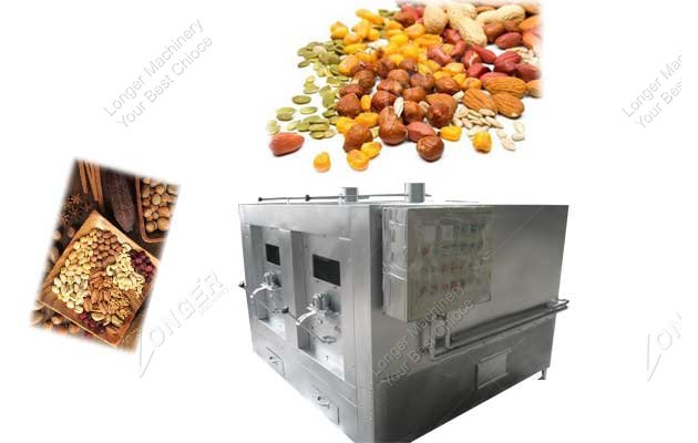 almond hazelnut groundnut nut roasting machine